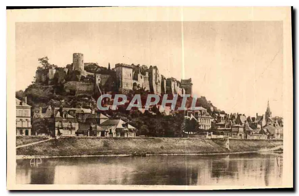 Chinon — Ruinen des Schlosses (Mon. hist.) — E. DUPRÉ, Tournes - Vorderseite
