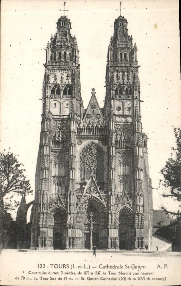 Tours — Kathedrale Saint-Gatien — A.P. n°122 - Vorderseite
