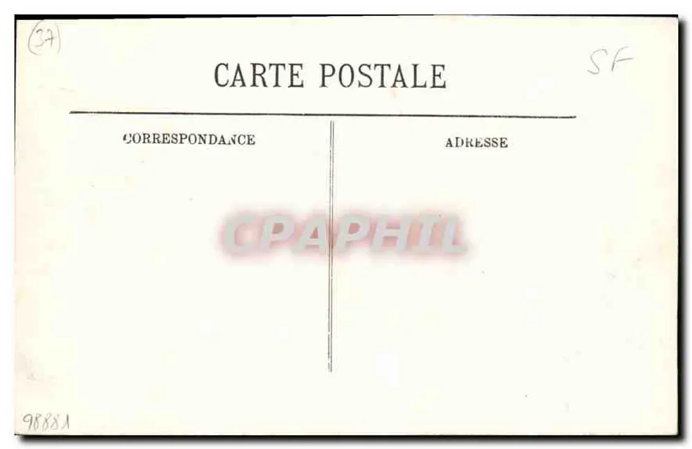 Langeais — O Castelo — Fachada interna — T.L. - Verso