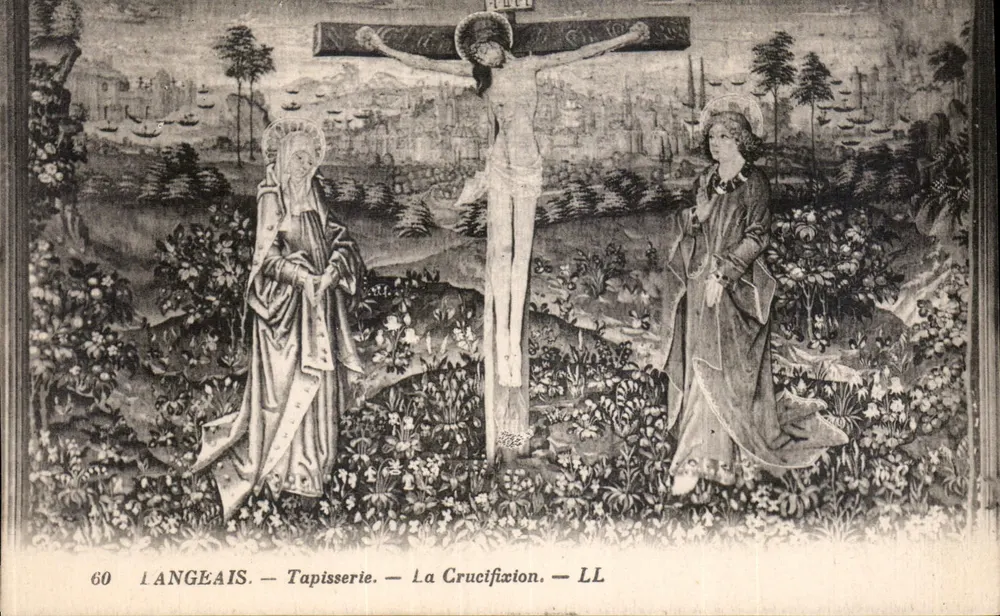 Die Kreuzigung — Wandteppich — Langeais — LL - Vorderseite