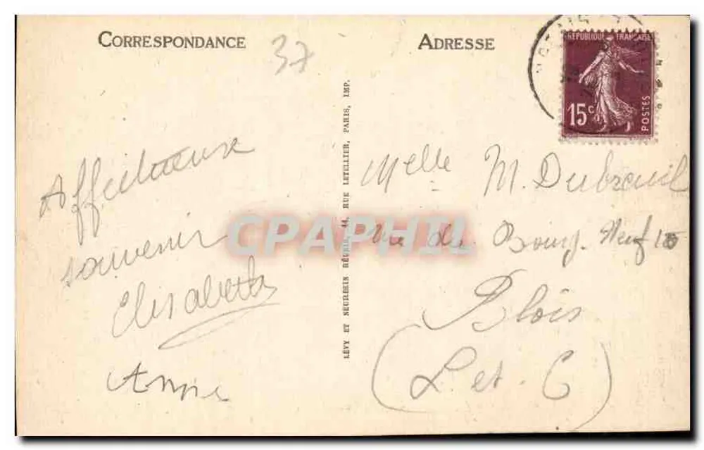 Die Kreuzigung — Wandteppich — Langeais — LL - Rückseite