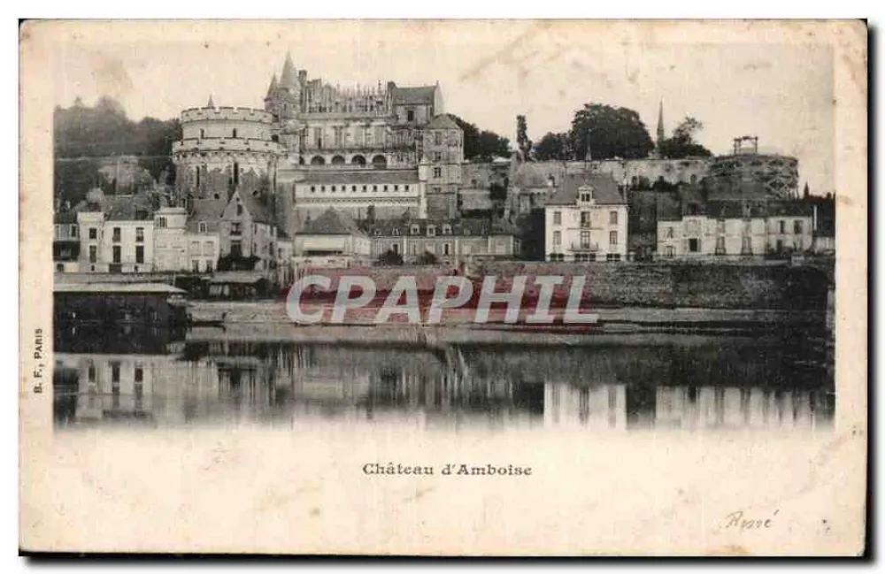 Castelo de Amboise — vista panorâmica — B. F., Paris - Frente