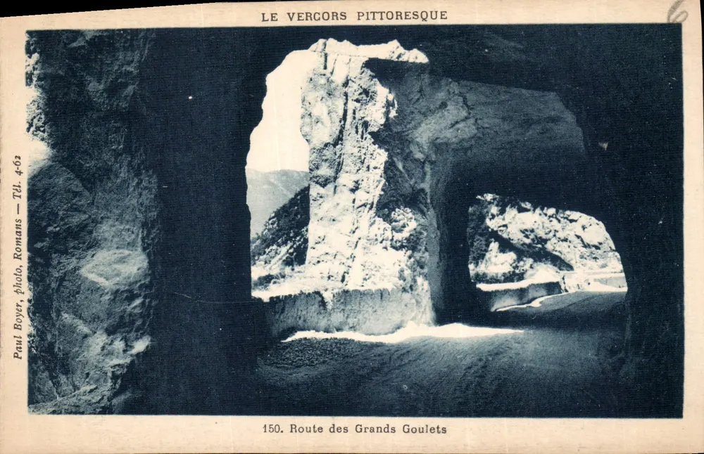 Pittoreskes Vercors — Route des Grands Goulets — Paul Boyer, Romans, Tél. 4-62, n°150 - Vorderseite