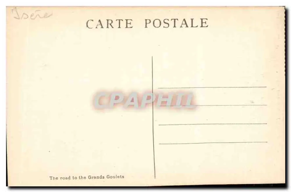 Pittoreskes Vercors — Route des Grands Goulets — Paul Boyer, Romans, Tél. 4-62, n°150 - Rückseite