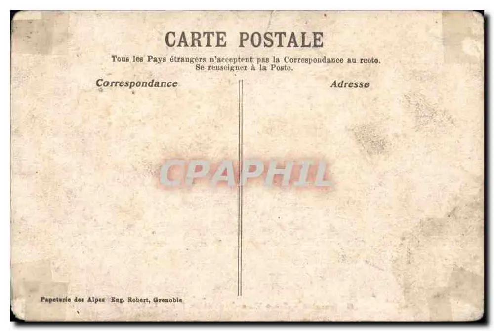 Grenoble — Place Victor-Hugo et les Forts — O.V. — n°41 - Rückseite
