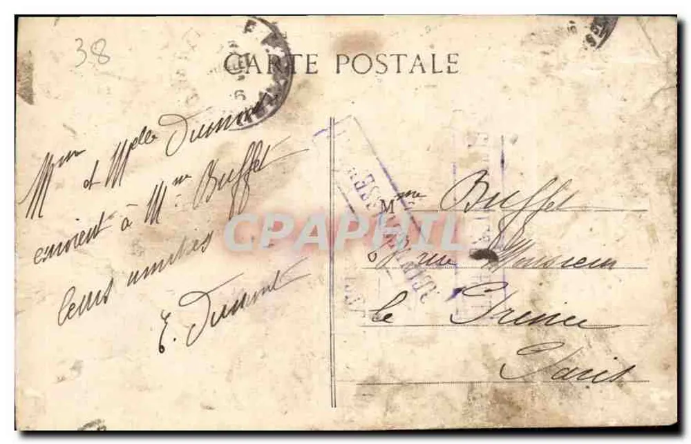 Grenoble — La Vedette Gauloise et le St-Egrève — Éditeur : G. Bich - Verso
