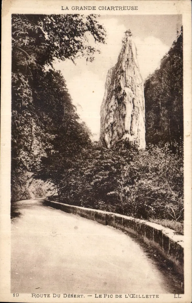 La Grande Chartreuse — Desertstraße — Der Gipfel Éillette — LL. n°19 - Vorderseite