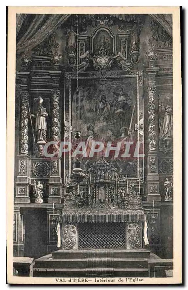 Val d'Icère — Interior da Igreja - Frente