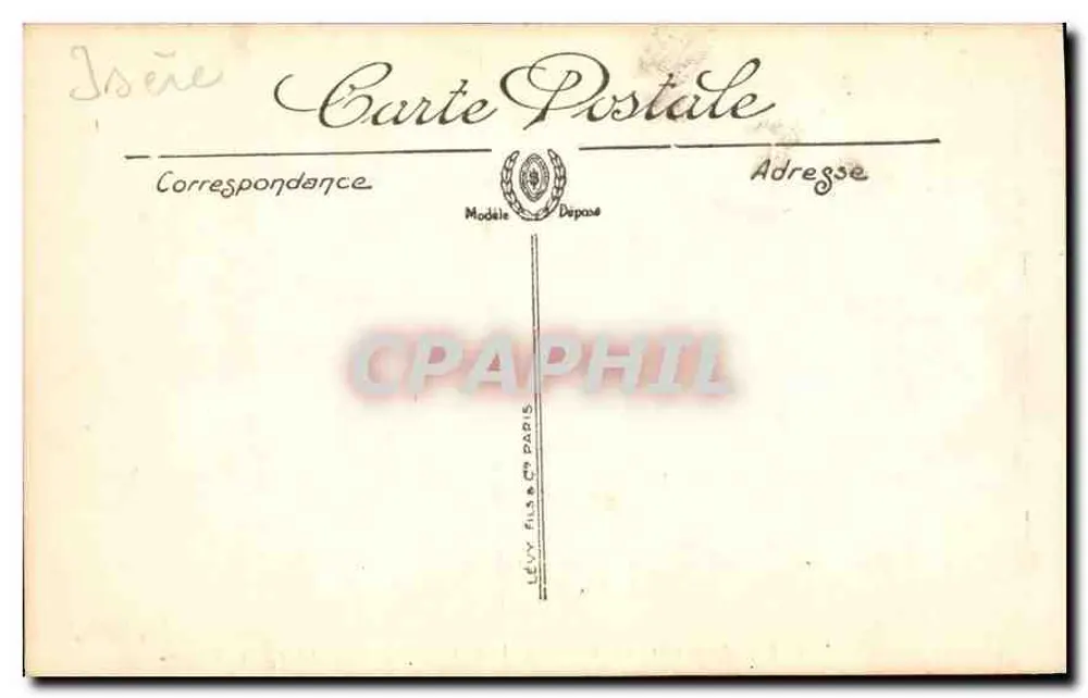 Grenoble — Allgemeiner Blick und der Moucherotte vom Fort Rabot — Lévy & Cie Paris - Rückseite
