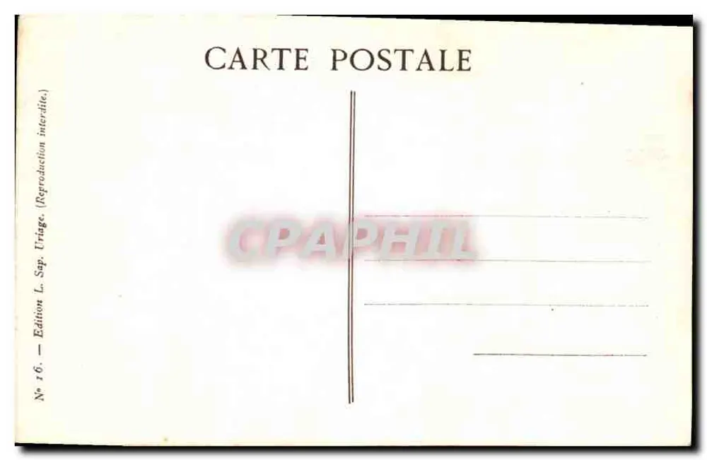Uriage-les-Bains — Park und Château des Alberges — Édition L. Sep. n°16 - Rückseite