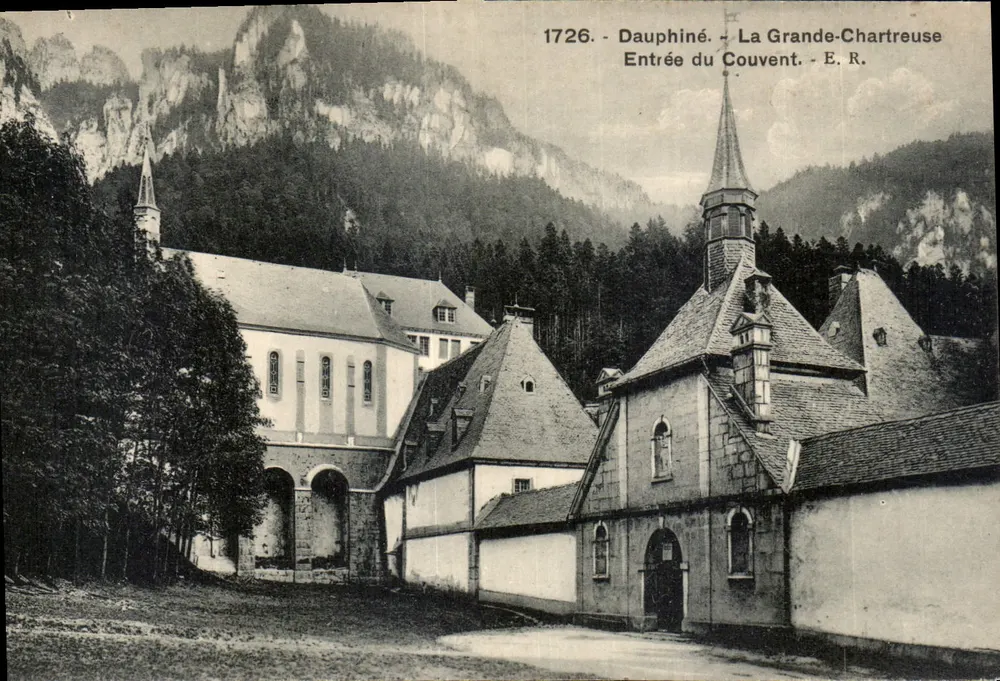 La Grande-Chartreuse — Entrada do Convento — E. R. - Frente