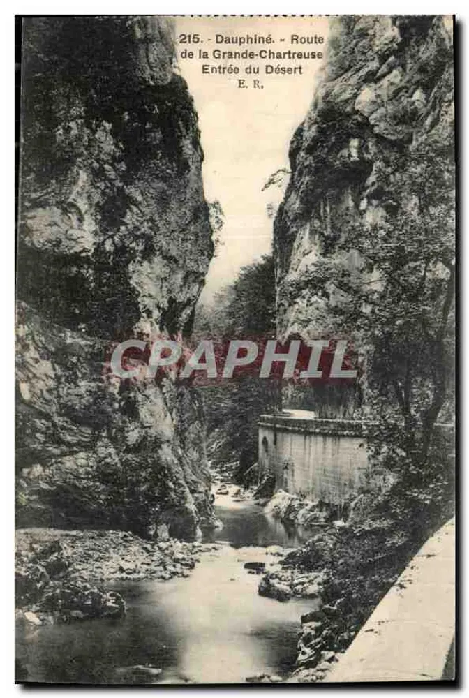 Eingang in den Wüsten - Route de la Grande-Chartreuse - Dauphiné — E.R. n°215 - Vorderseite