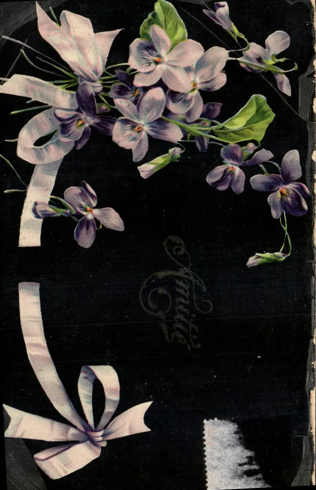 Flores de violeta — fitas — editor 'Fruits' e número de série 730 - Frente