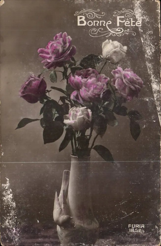 Bouquet de roses — FURIA 1852/5 — editor FURIA - Frente