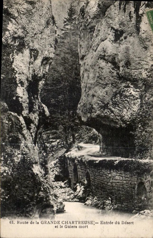 Route de la Grande Chartreuse — Eintritt in das Wüste und Guiers mort — n°63 - Vorderseite