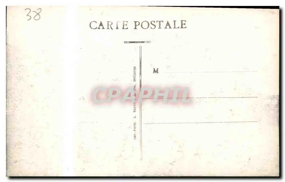 Grenoble — Die Ufer der Isère am Esplanade und der Casque von Nero — CI. A. V. - Rückseite