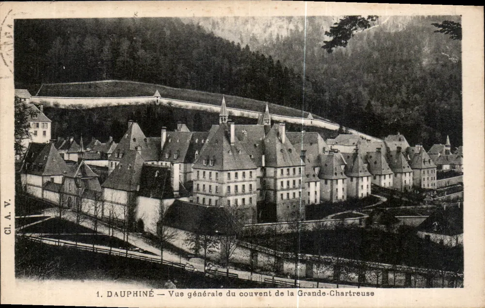 Dauphiné — Allgemeiner Blick auf das Kloster der Grande-Chartreuse — Cl.A.V. - Vorderseite