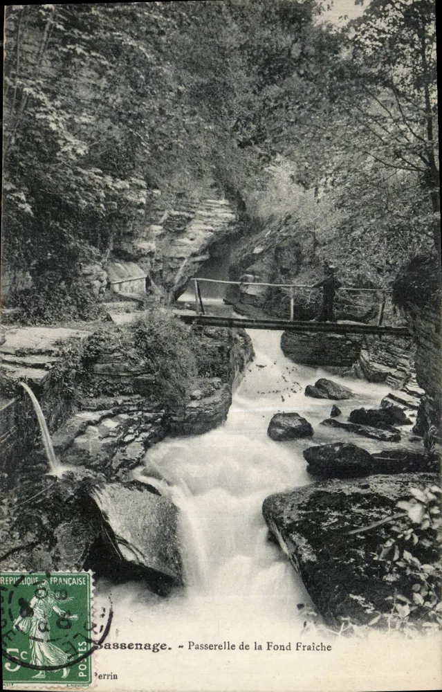 Sassenage - Fußbrücke der Fond Fraîche — Verlag Perrin - Vorderseite