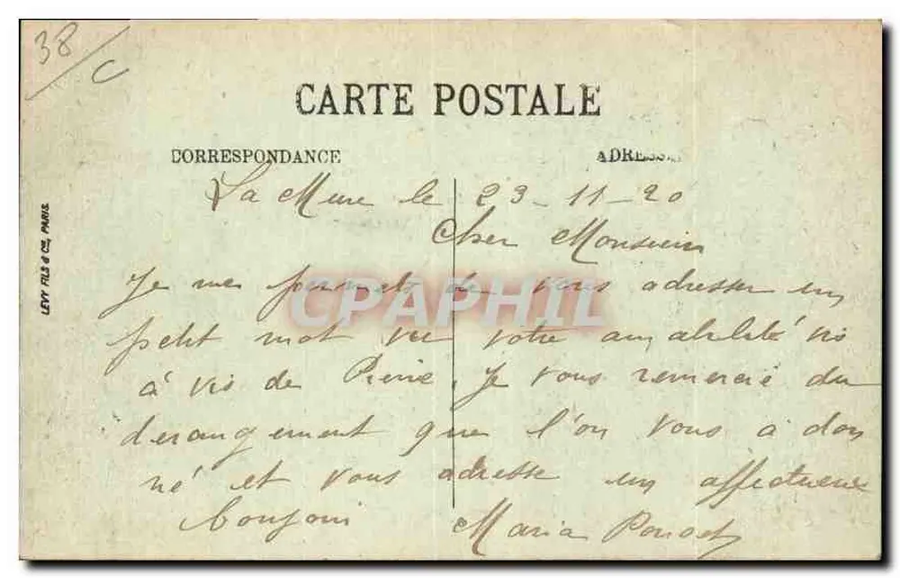 Das Dauphiné — Linie der Mure — Passage de Glapisse — LL - Rückseite