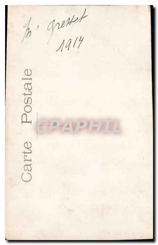 Retrato de uma mulher — estúdio — Carte Postale 1914 - Verso