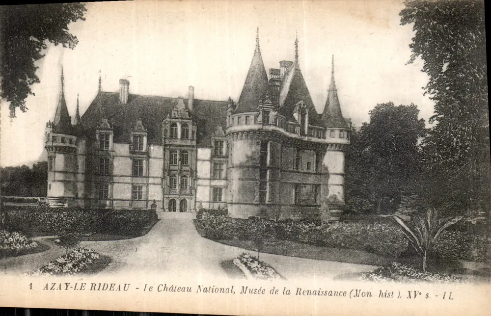 Azay-le-Rideau — Das nationale Schloss, Museum der Renaissance (Meine Geschichte), 15. Jahrhundert - IL - Vorderseite