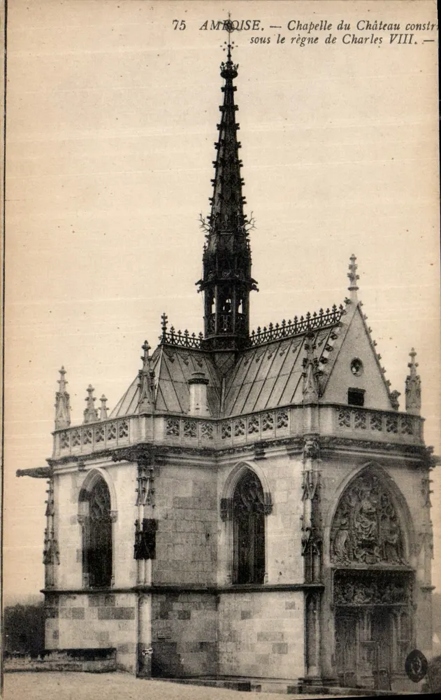 Amboise — Kapelle des Schlosses, gebaut während der Herrschaft von Karl VIII. — n° 75 - Vorderseite