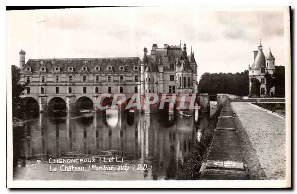 Zamek Chenonceaux (1. et L.) — Mon. hist. XV° (R.D.) — R. DORANCHE - Awers
