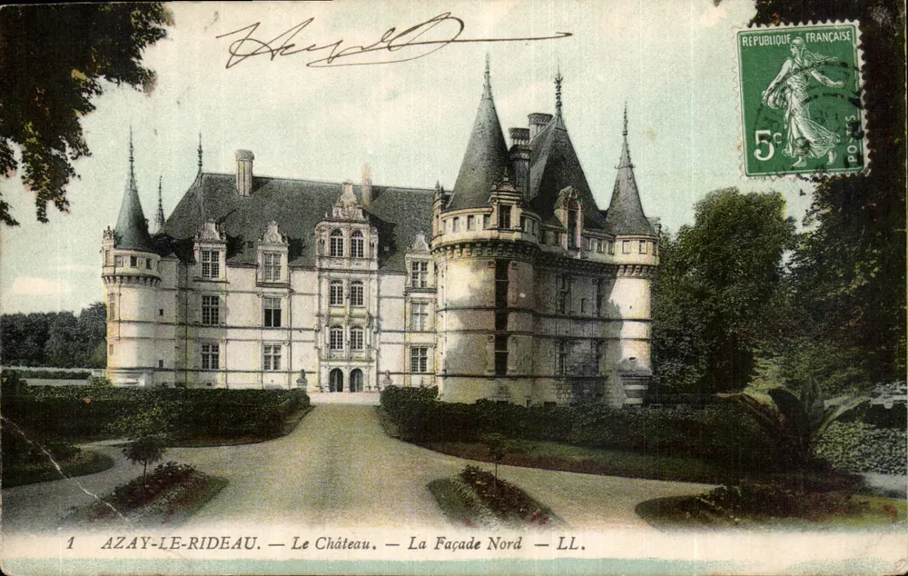 Azay-le-Rideau — Das Schloss — Die Nordfassade — LL. - Vorderseite