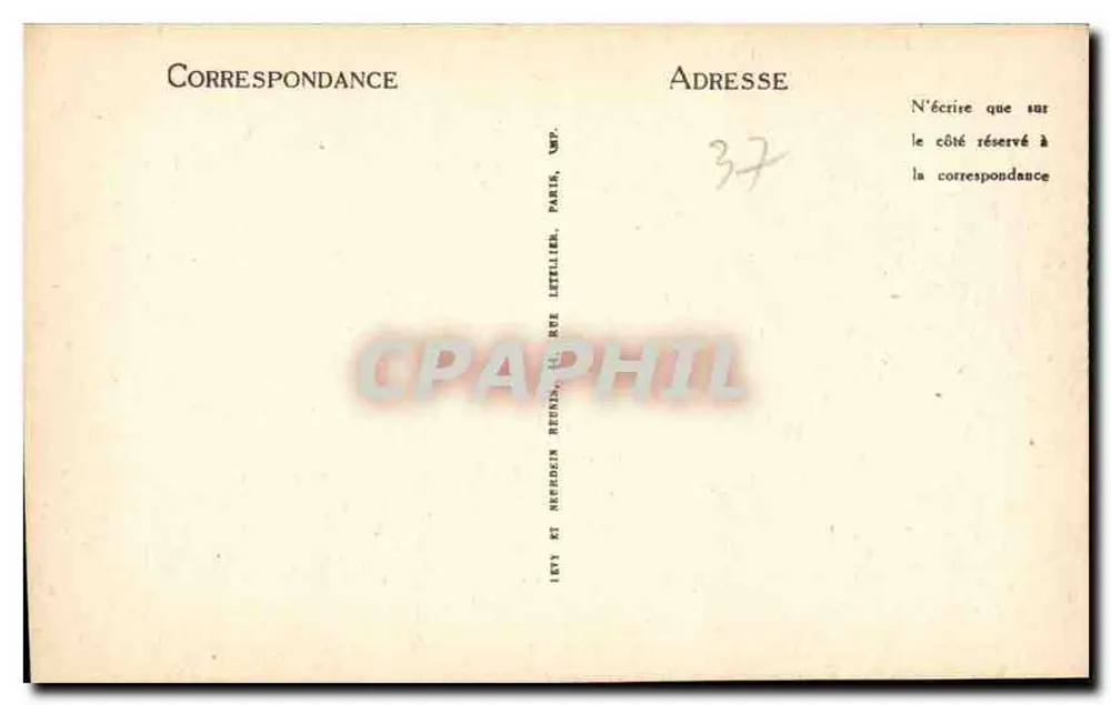 Langeais — Zamek (Front Zachodni) — LL - Rewers
