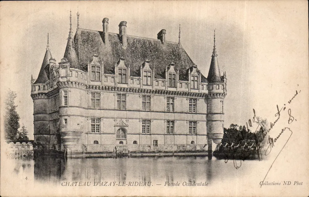 Castello di Azay-le-Rideau — Facciata Occidentale — Collections ND Phot - Recto