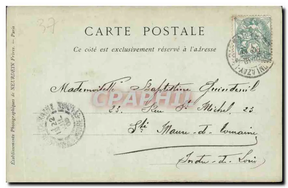 Castello di Azay-le-Rideau — Facciata Occidentale — Collections ND Phot - Verso
