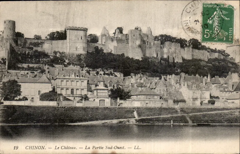 Chinon — Das Schloss — Der Südwestteil — LL. — n°19 - Vorderseite