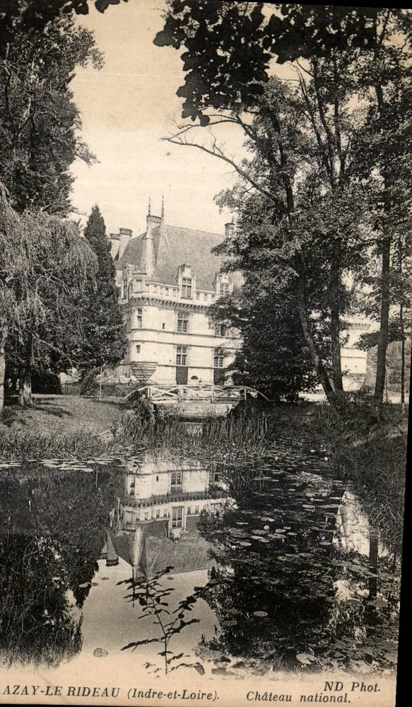 Azay-le-Rideau (Indre-et-Loire) — Nationaler Schloss — ND Phot. - Vorderseite