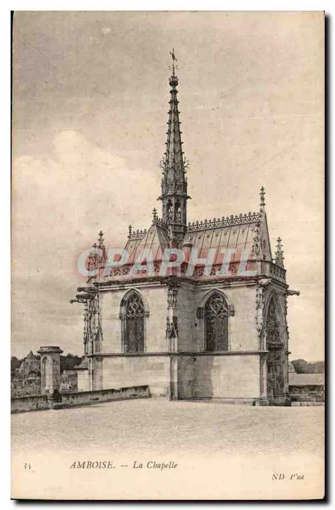 Amboise — A Capela — Graphil N.D. P'30t - Frente