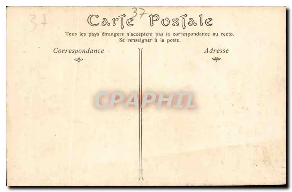 Amboise — A Capela — Graphil N.D. P'30t - Verso