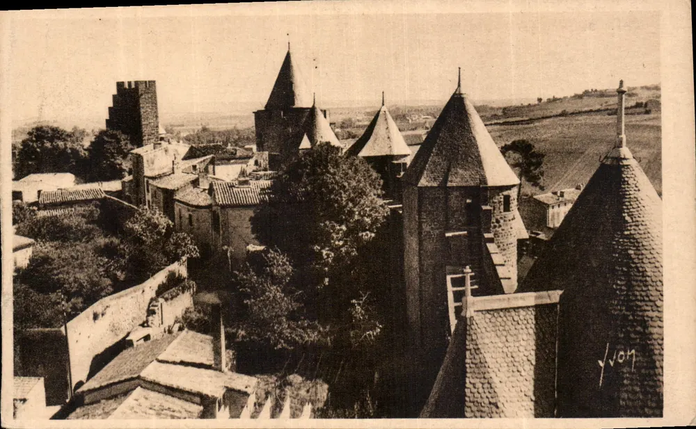 Carcassonne (Aude) — Interior da Cidade — Éditions d'Art Yvon - Frente