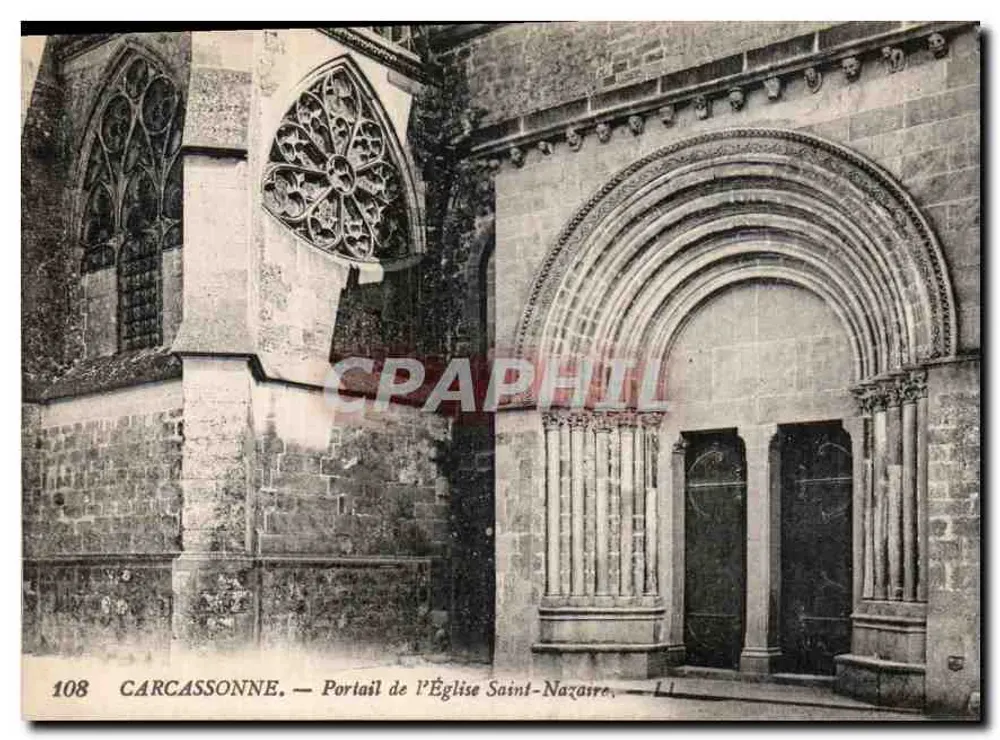 Carcassonne — Portal der Kirche Saint-Nazaire — n° 108 - Vorderseite