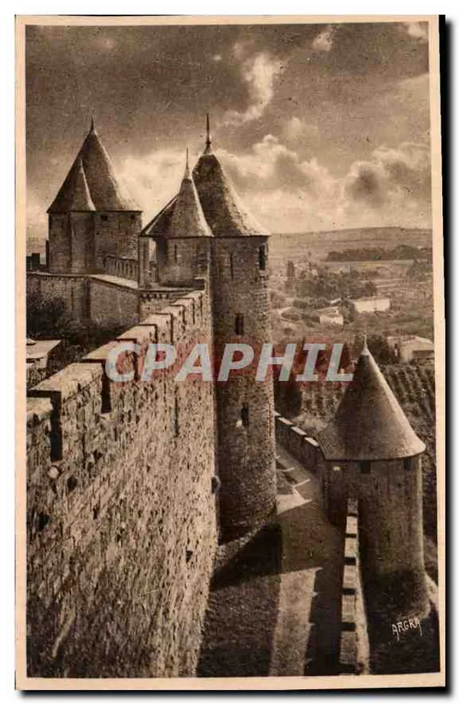 Carcassonne — Torres Mipadre e do Moulin — Arts Graphiques Toulouse - Frente