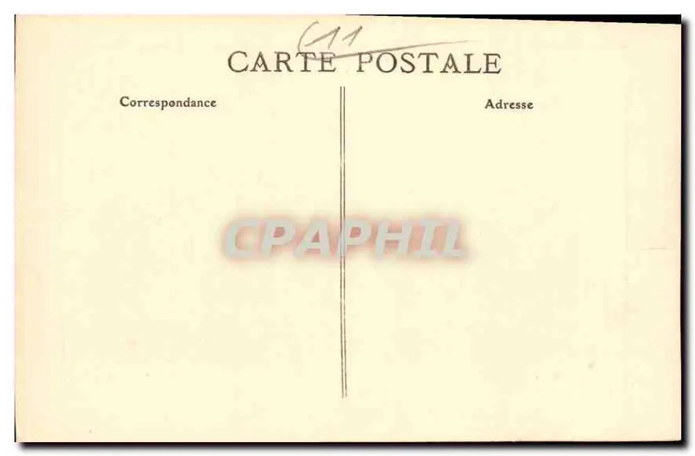 Stadt Carcassonne — Turm von la Vade und Blick nach Südwesten — E. Roudière, Verlag - Rückseite