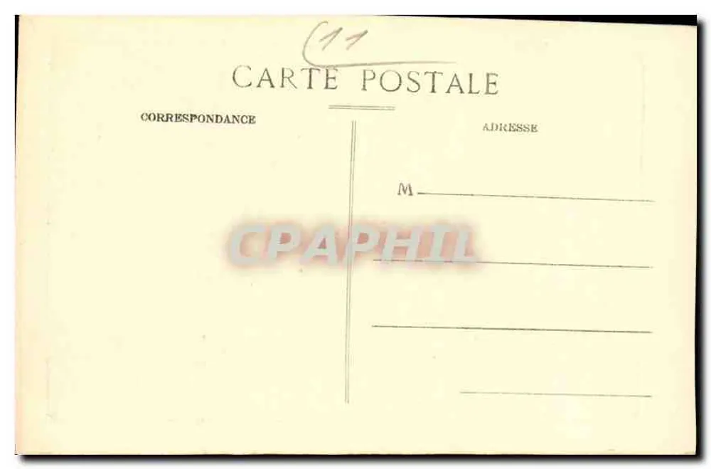 Cidade de Carcassonne — Defesas do Castelo — K. Roudiere, editor - Verso