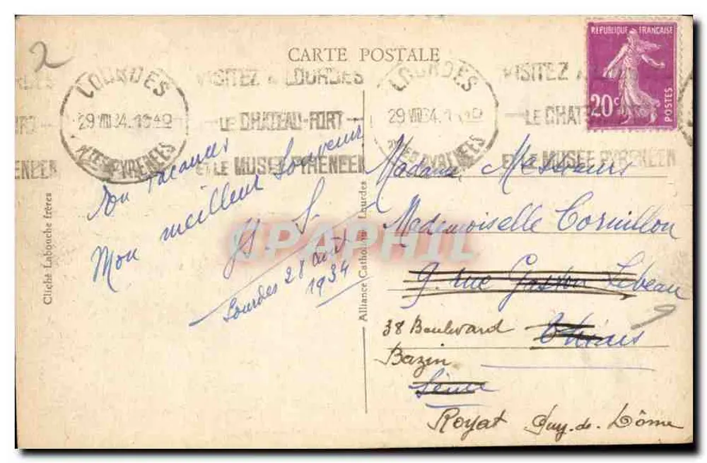 Lourdes - A Galinha na Esplanada — Craphil, n°32 - Verso