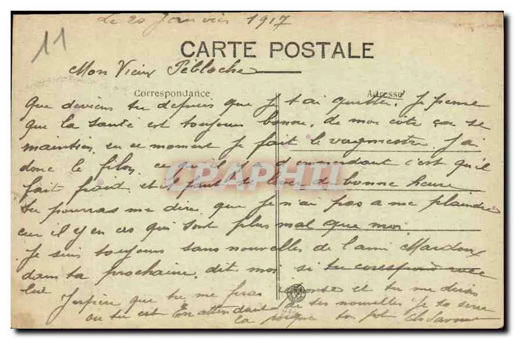 Carcassonne — Fortificações medievais — Edição J. B. - Verso