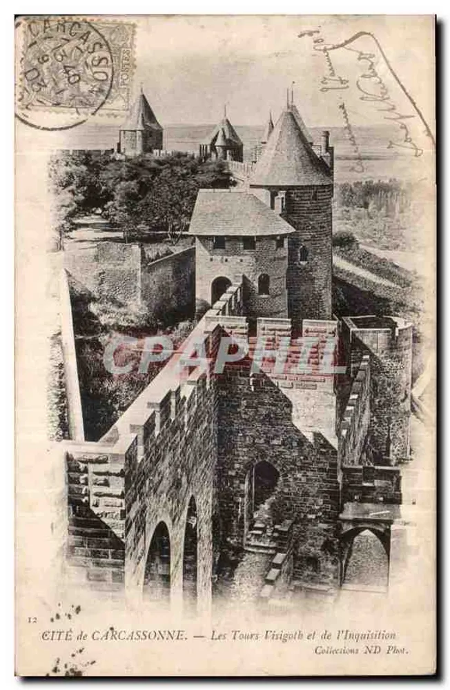 Cité de Carcassonne — Visigoth-Türme und Türme der Inquisition — Collections ND Phot. - Vorderseite