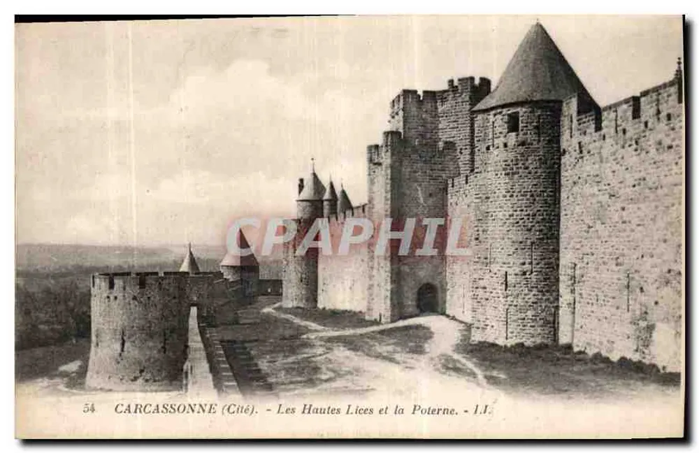 Carcassonne (Cité) — Die Hohe Lices und die Poterne — I.I. — n°54 - Vorderseite