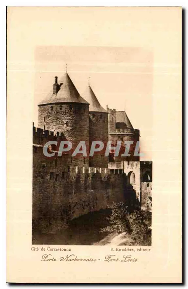 Cité de Carcassonne — Forte Narbonnaise — Pont Levés — R. Roudière, Verlag - Vorderseite
