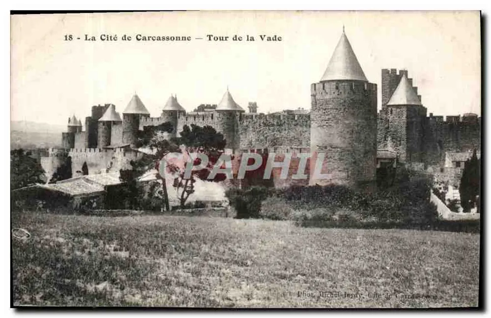 Carcassonne — Torre da Vade — Fot. Michel Jenny, Ed. de Carcassonne - Frente