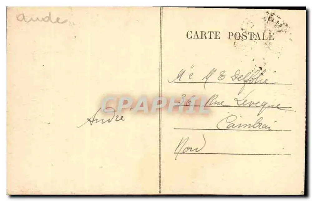 Cité de Carcassonne — Ansicht der Porte d'Aude — unbekannter Verlag, Nr. 200 - Rückseite