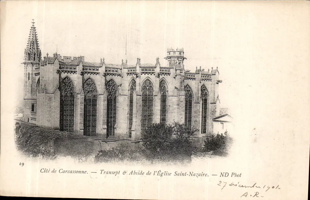 Cité de Carcassonne — Transept & Apse der Kirche Saint-Nazaire — ND Phot - Vorderseite
