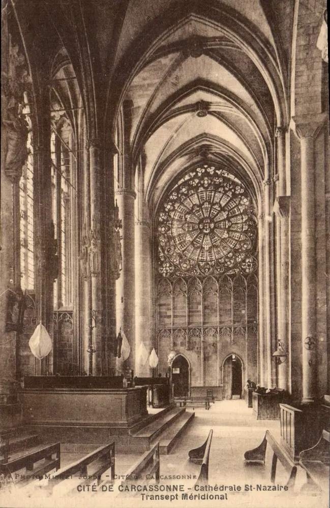 Cité de Carcassonne - Kathedrale St-Nazaire - Südturmschiff — Photo Michel Jorde - Vorderseite