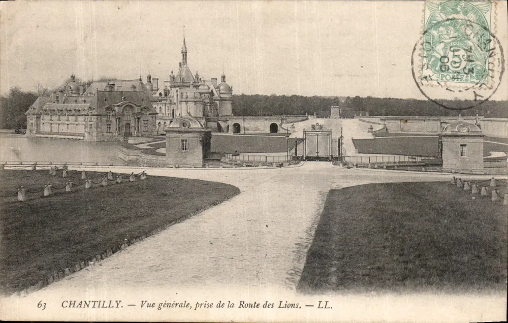 Chantilly — Allgemeiner Blick, aufgenommen von der Route des Lions — LL. - Vorderseite